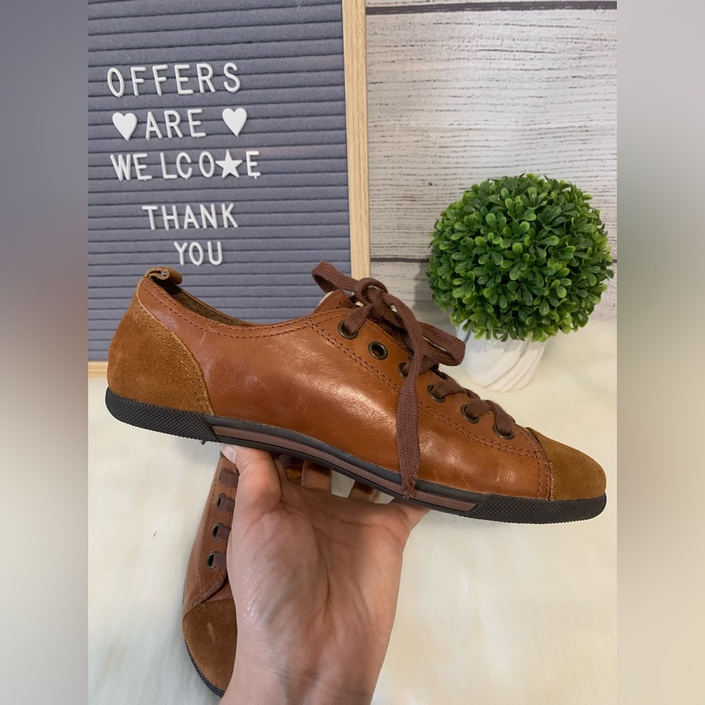 Kork-Ease brown leather Sneakers Size 6 - Picture 2 of 12